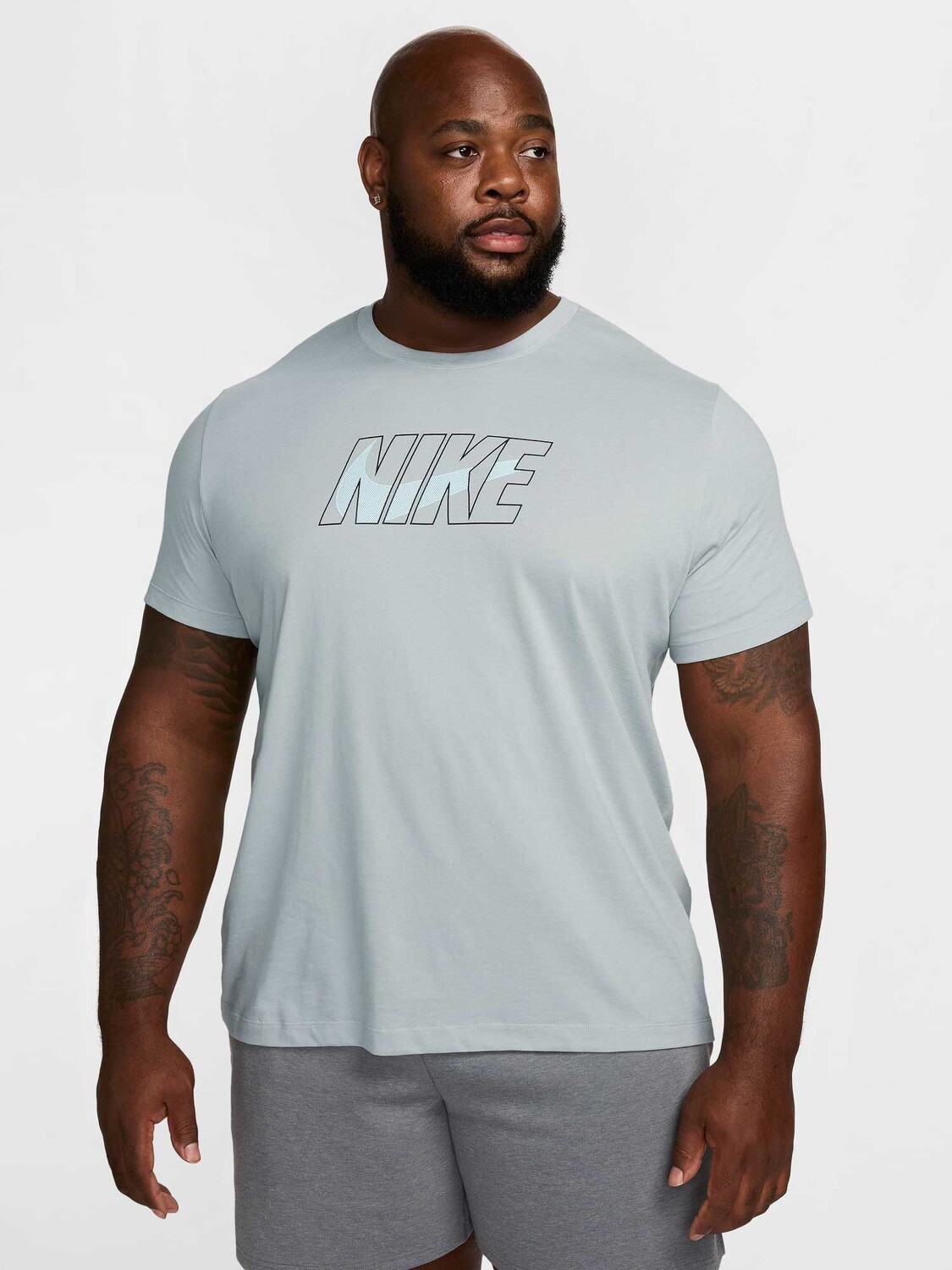 

Футболка Nike M NK DF TEE SLUB HBR, серый