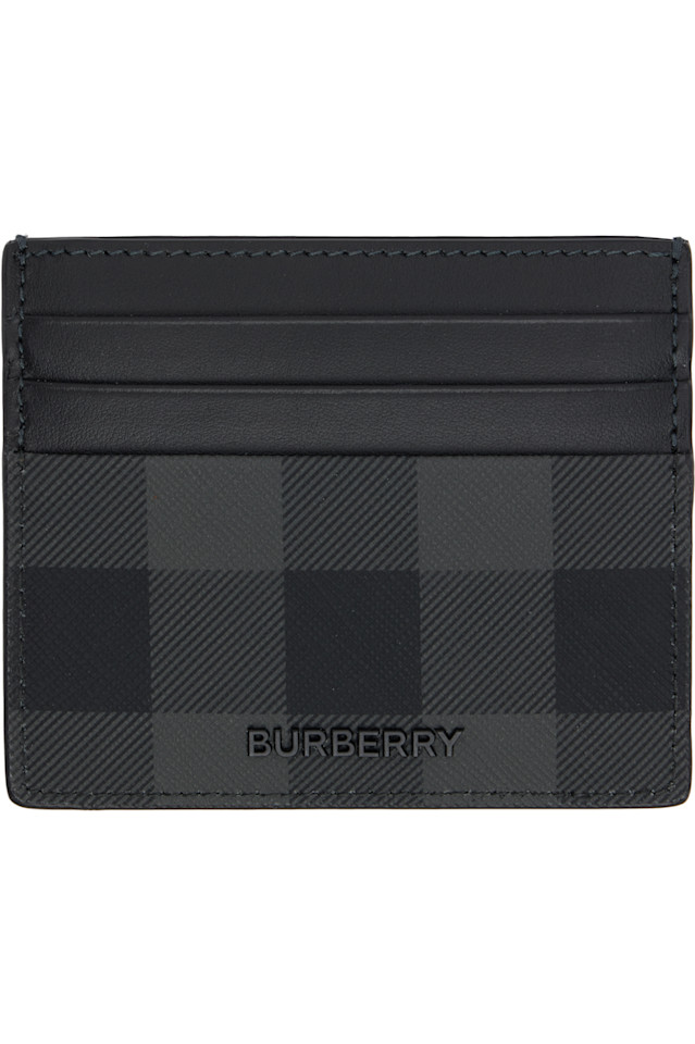 

Burberry Высокий черный держатель для чековых карт