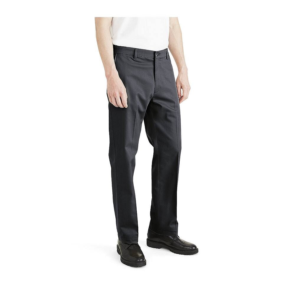 

Мужские брюки Dockers Signature классического цвета хаки без железа Stain Defender, цвет Steelhead