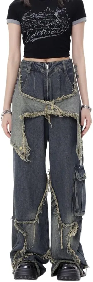 

Брюки-карго для женщин Baggy Jeans Y2k irLocy