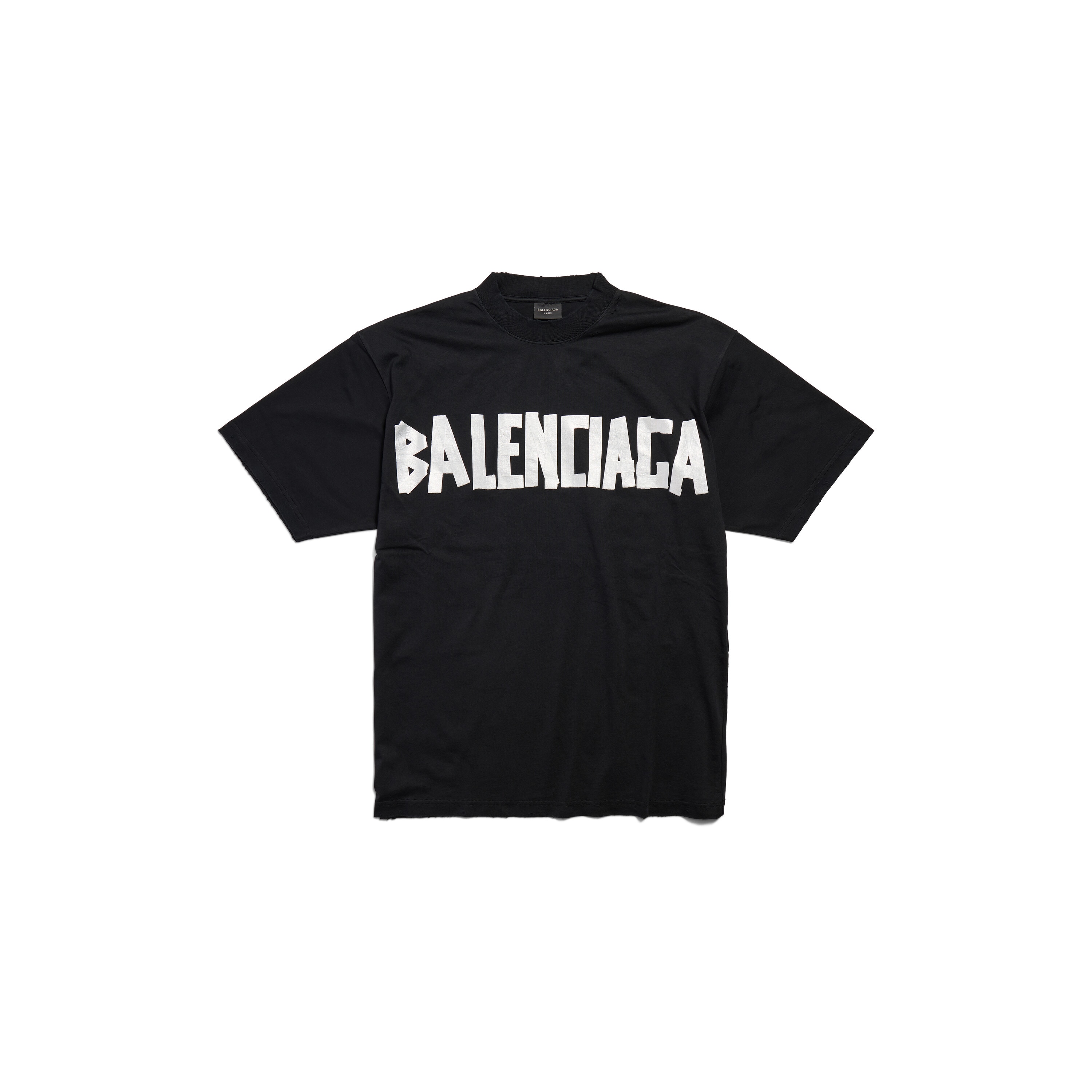 

Новая футболка Tape Type, средняя посадка BALENCIAGA, черный