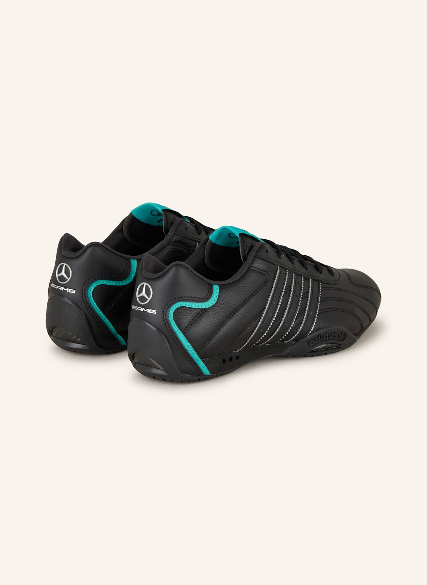 Кроссовки adiracer lo mercedes amg petronas f1 team shoes Adidas Originals, мультиколор — фото 2
