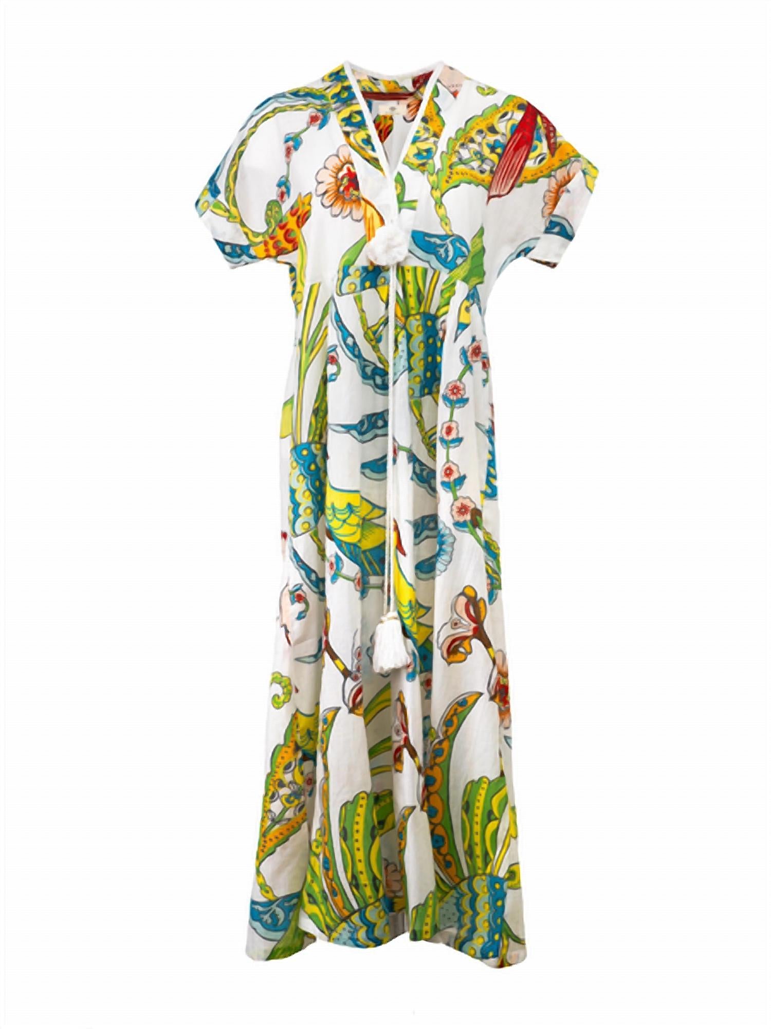 

Женское платье-кимоно Raven Tropical Birds в цвете Multi Guadalupe Design