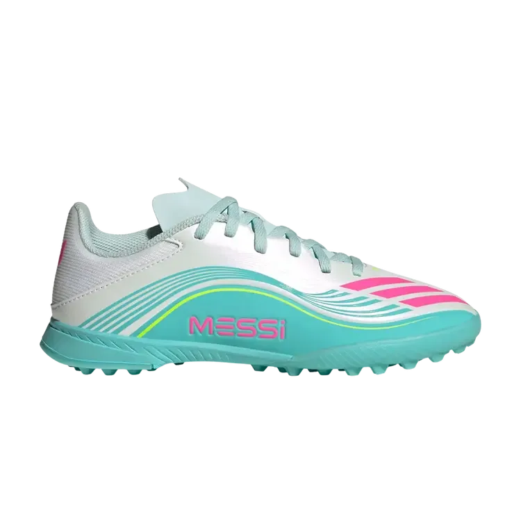 Adidas F50 League TF Big Kid 'Messi Aurora Radiante Pack', белый