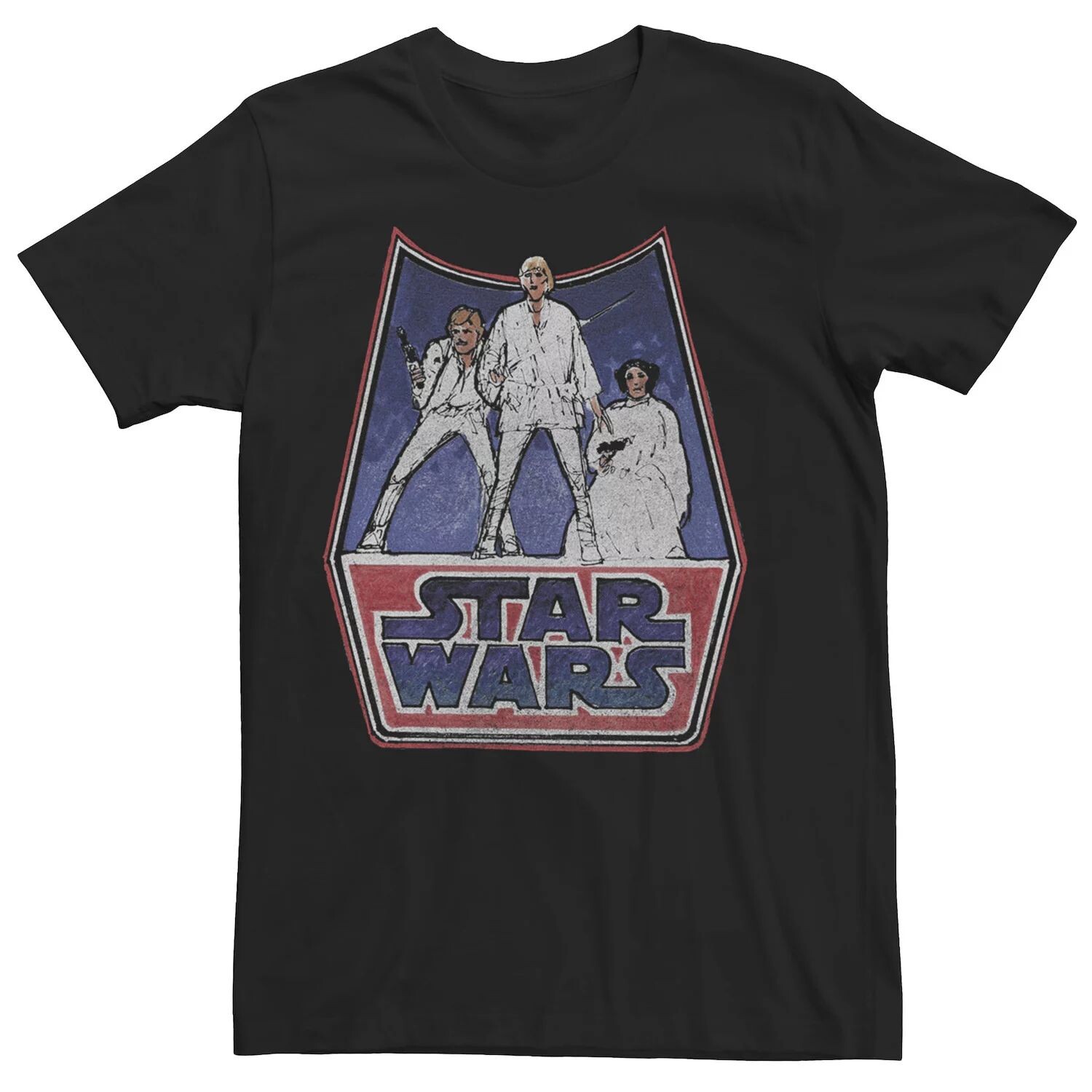 

Мужская футболка с рисунком Sketchs Star Wars