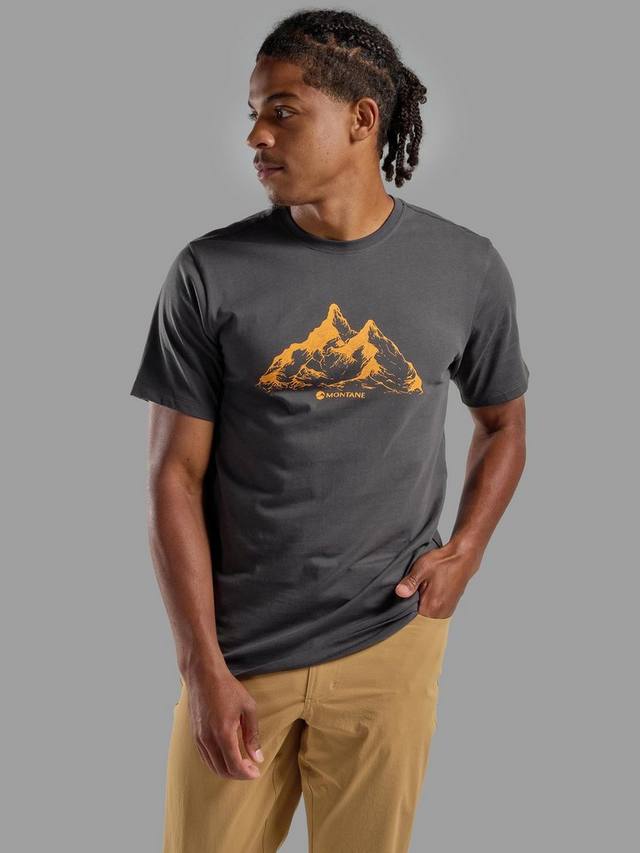 

Мужская горная футболка Montane, цвет Midnight Grey