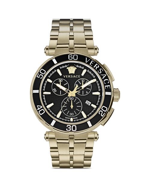 

Хронограф Greca, 45 мм Versace, цвет Black