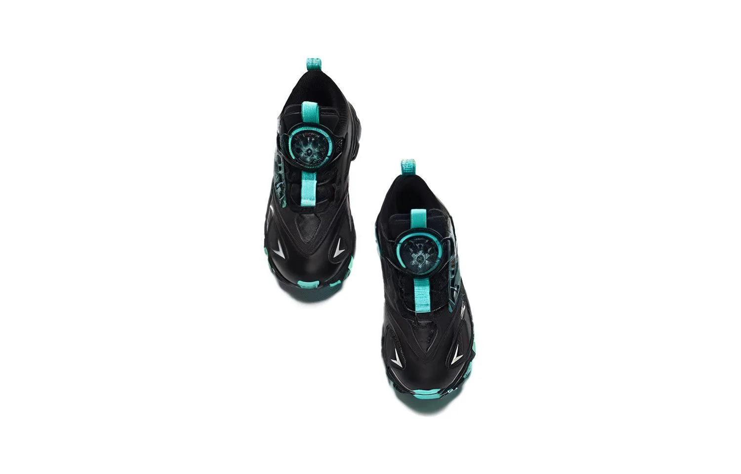 Antakids Детские кроссовки low top устойчивые к истиранию черно-зеленые для детей 3-7 лет — фото 4