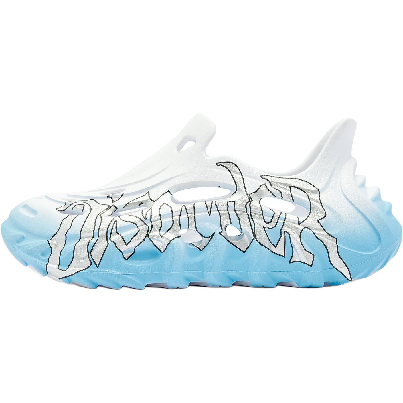 

Детские сандалии с низким верхом, устойчивые к износу и скольжению, для подростков QIAODAN, синий/белый