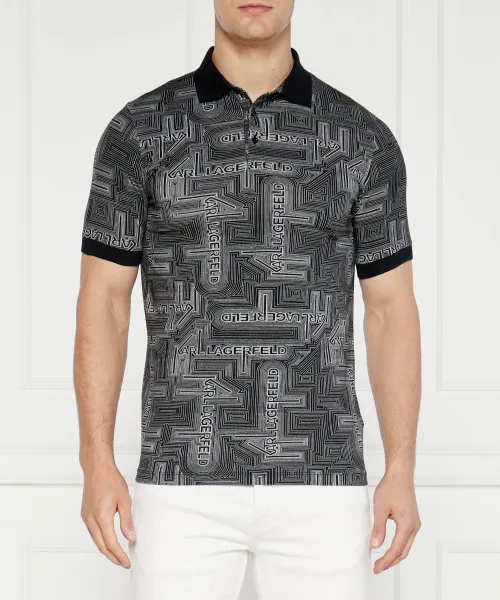 

Футболка поло Regular fit Karl Lagerfeld, черный