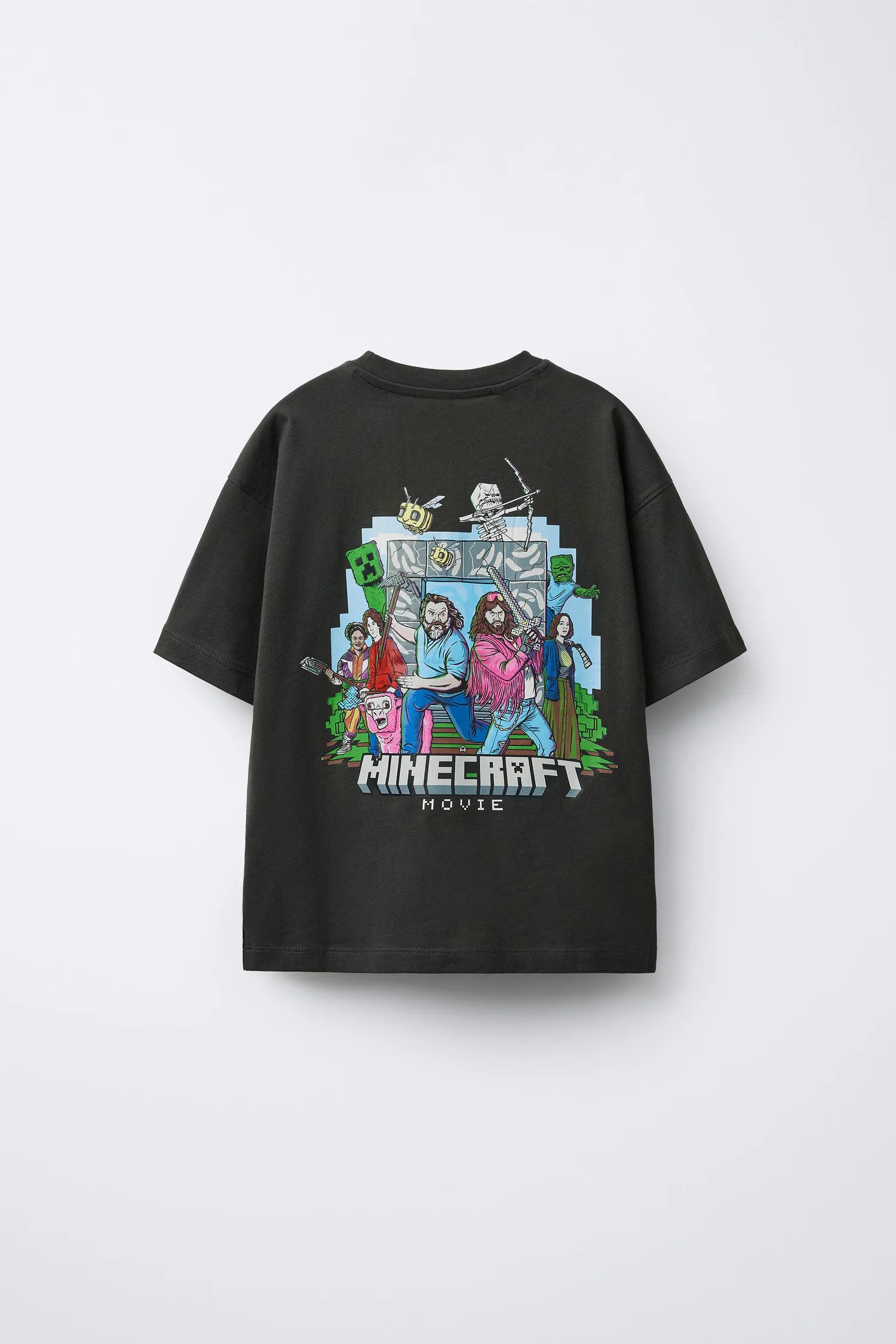 Zara Minecraft © mojang ab.  футболка с принтом — фото 2