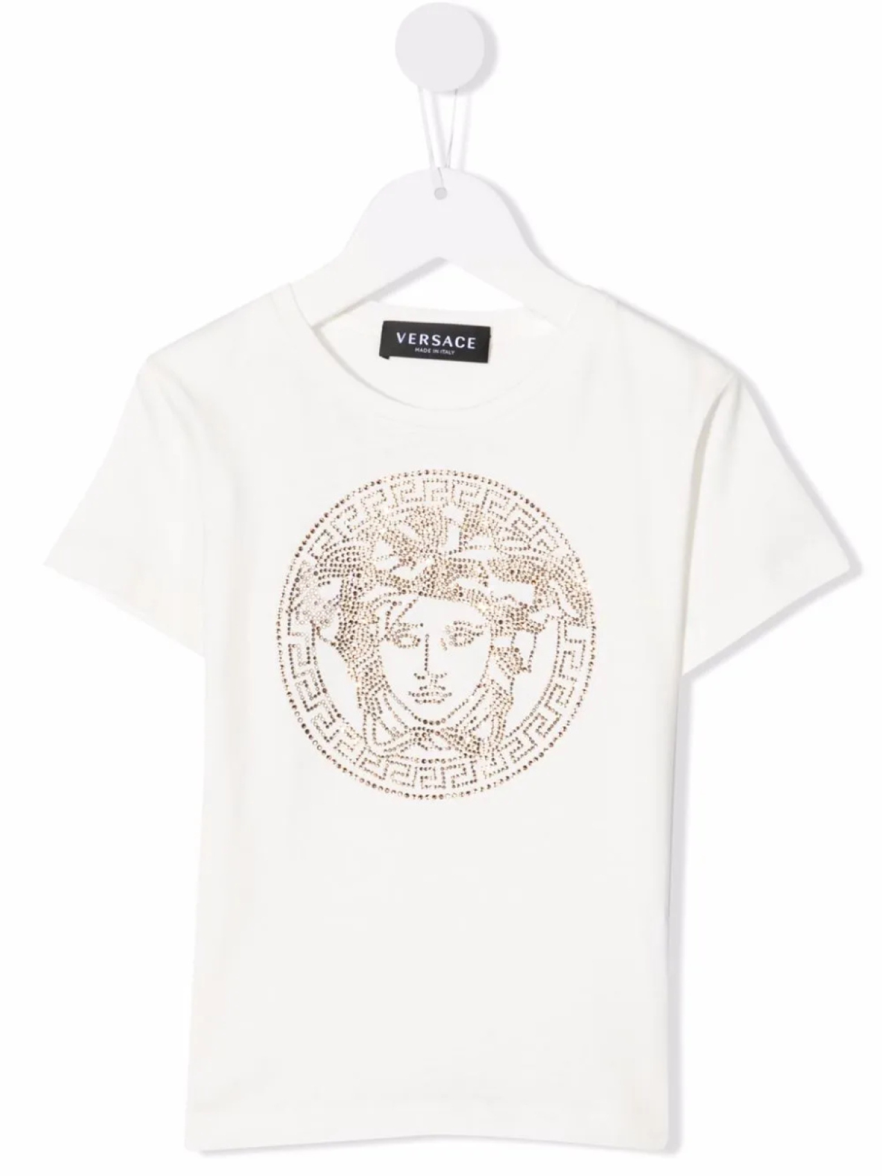 

Versace Kids футболка с декором Medusa, белый