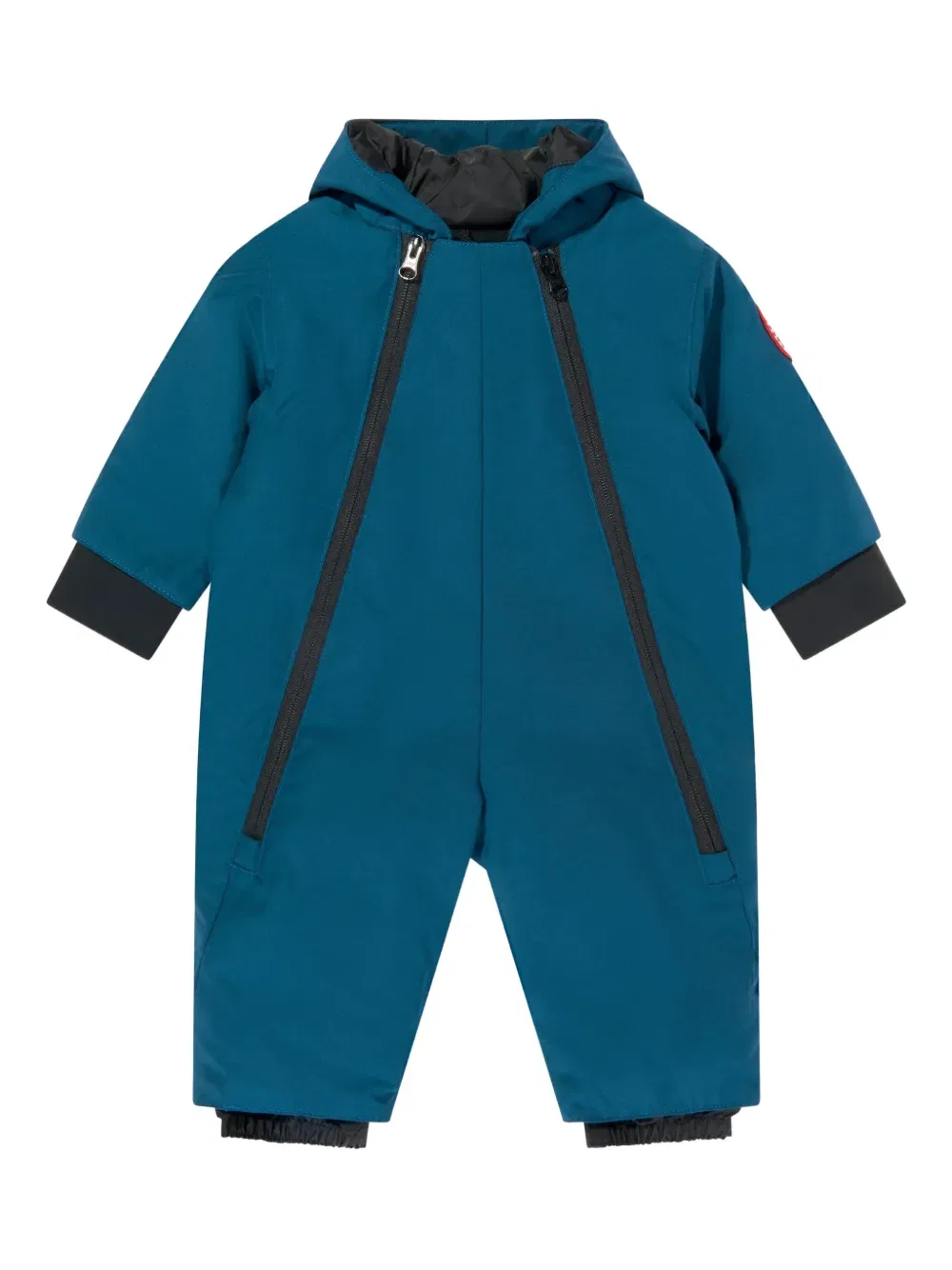 Зимний комбинезон на молнии с капюшоном Canada Goose Kids, синий