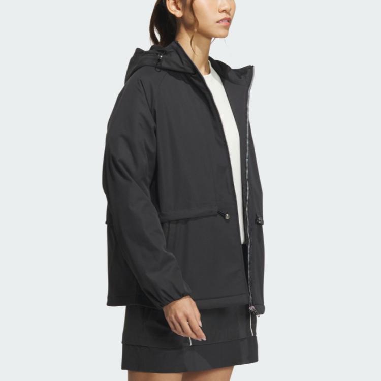 Adidas Куртка женская черная с металлическим серебром, Black/Metallic Silver — фото 4