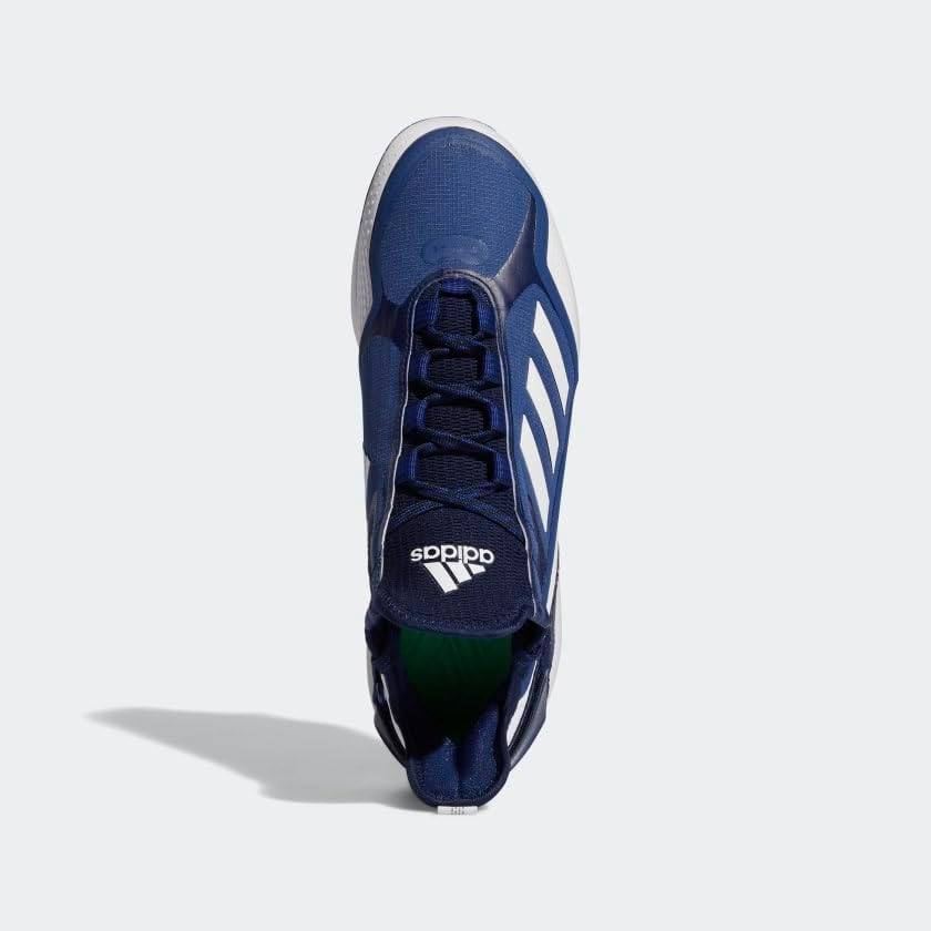Бейсбольные бутсы Adidas Men's Icon 7 Boost, белый/синий — фото 3