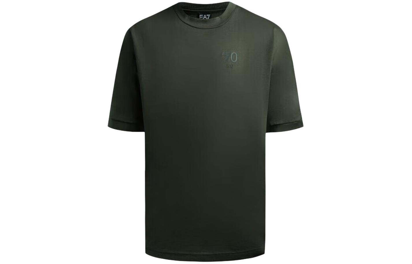 

Футболка мужская оливково-зеленая EA7 EMPORIO ARMANI