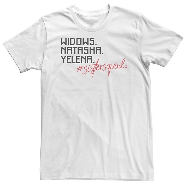 

Футболка Big & Tall Black Widow Natasha Yelena Sister Squad Marvel