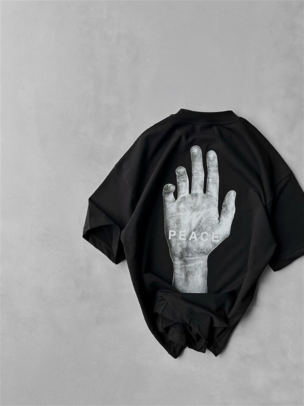 

Футболка Oversize с принтом Черная ablukaonline, черный
