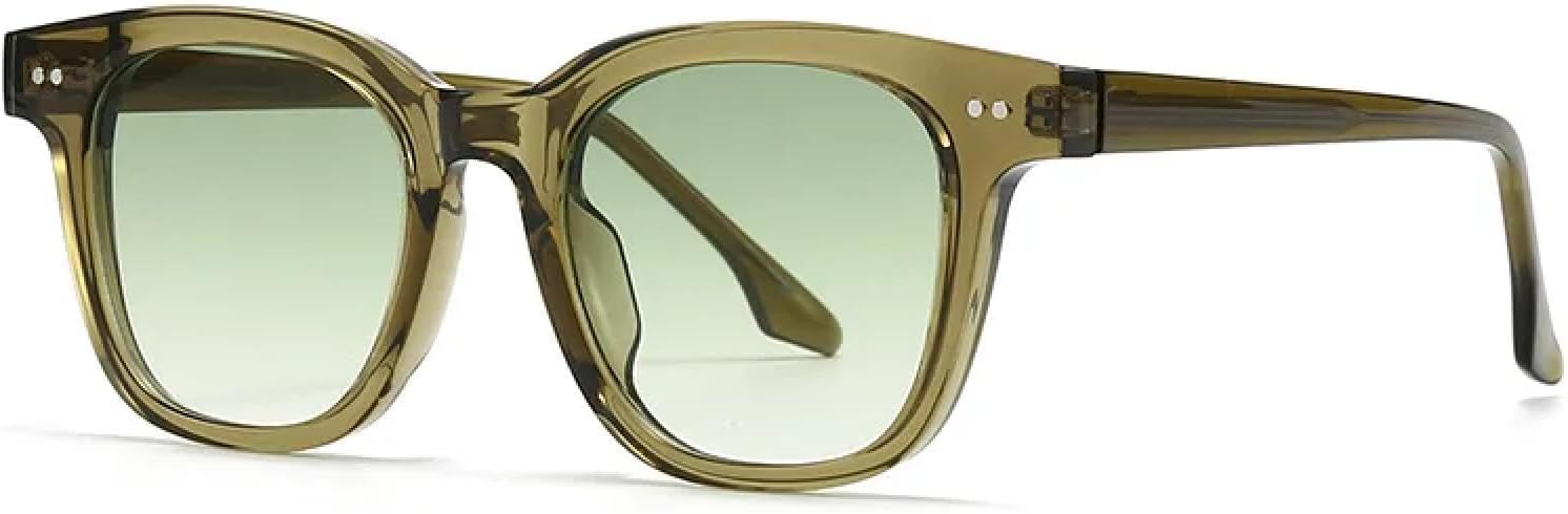 

Роскошные солнцезащитные очки с заклепками для женщин и мужчин, в популярном винтажном панк-стиле, для активного отдыха и вождения, с защитой от УФ-излучения UV400 TVTBBVV, Green