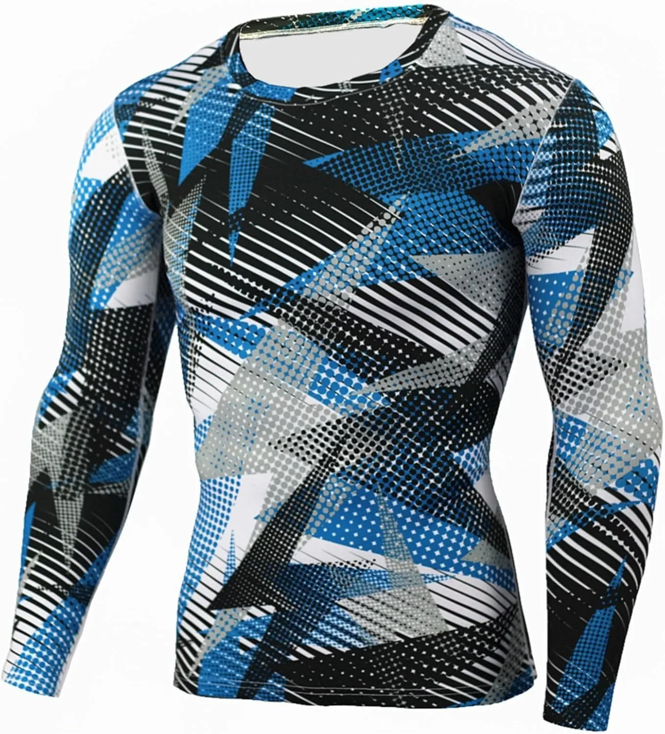 

Мужская компрессионная футболка Camo с длинными рукавами Stretchy Quick Dry