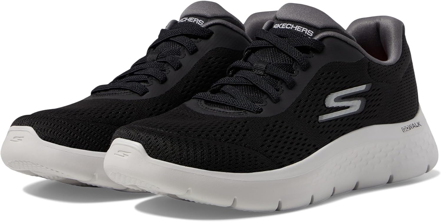 

Мужские слипоны Skechers Respected - LoletoMoc с эластичной шнуровкой, черный/серый