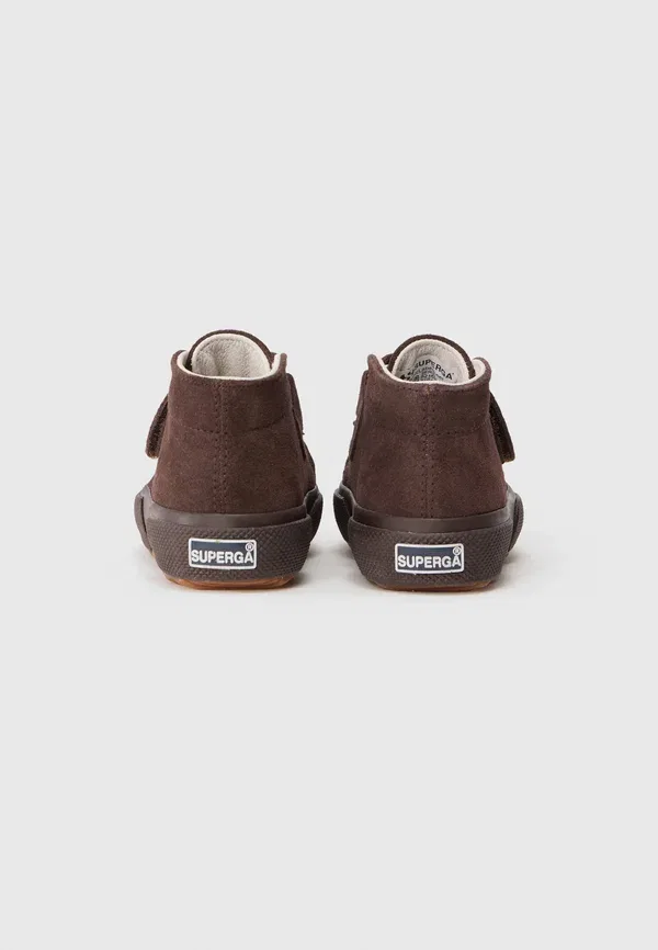 Детские ботинки на щиколотке Superga, тёмный шоколад — фото 3