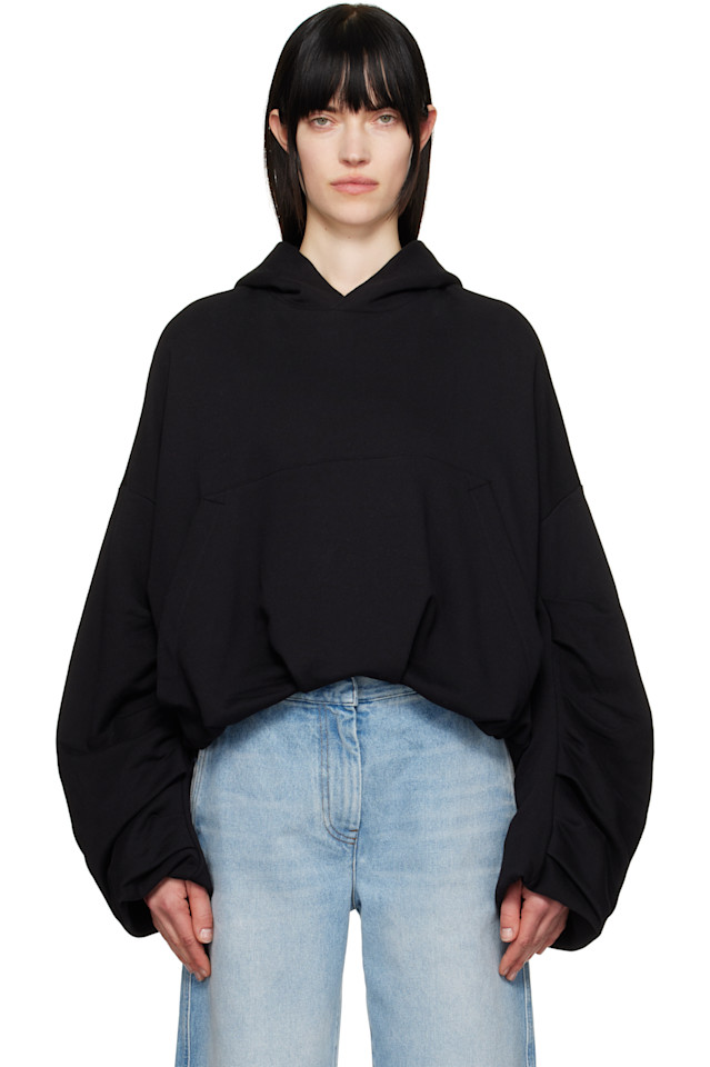 

Драпированный худи Dries Van Noten, черный