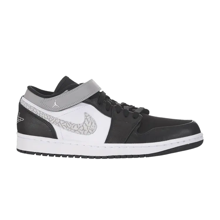 

Кроссовки Air Jordan Air Jordan 1 Strap Low 'Black Matte Silver', черный