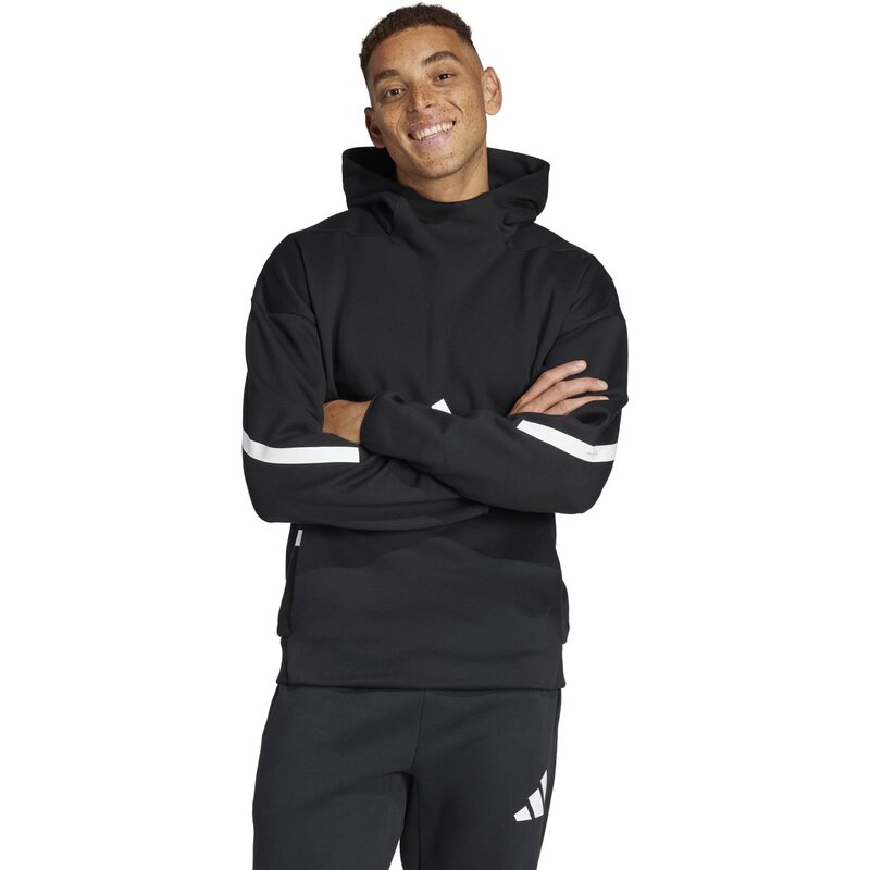 Толстовка с капюшоном zne (нормальная и длинная) Adidas, черный — фото 2