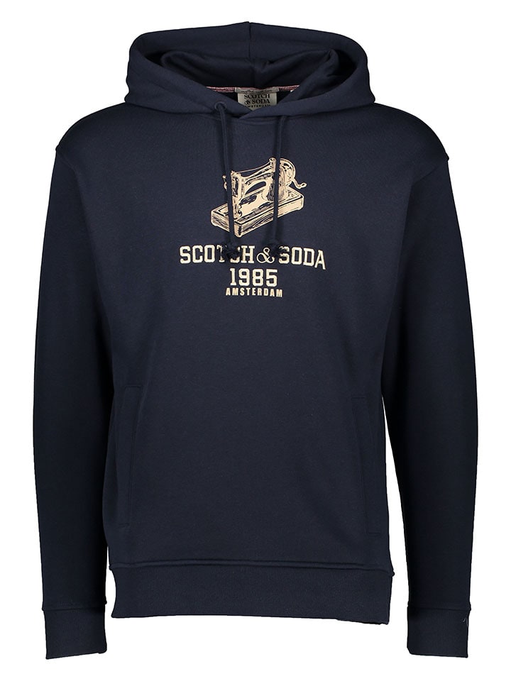 

Толстовка с капюшоном Scotch & Soda, темно-синий