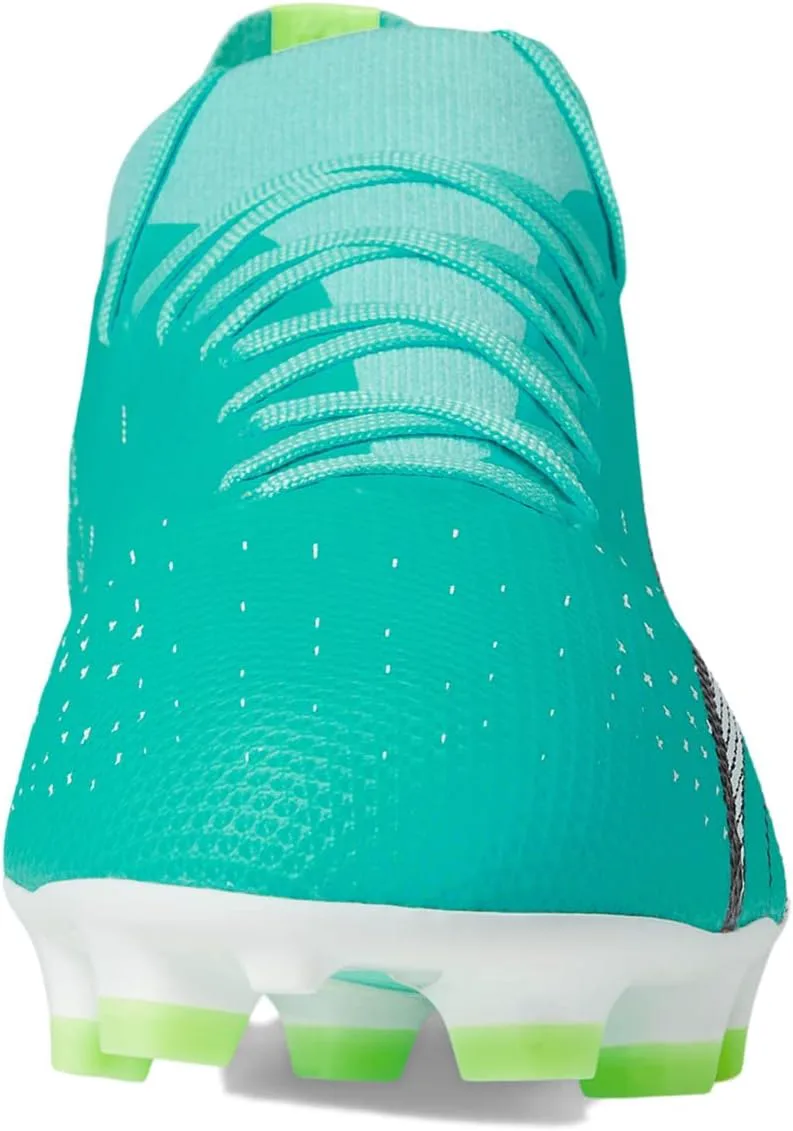 Футбольные бутсы Puma Mens Ultra Match FG, мятный/белый/желтый — фото 2