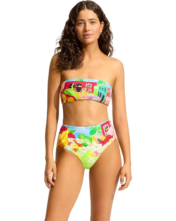 

Брюки Seafolly Cuba High Waisted Pants, цвет Turquoise