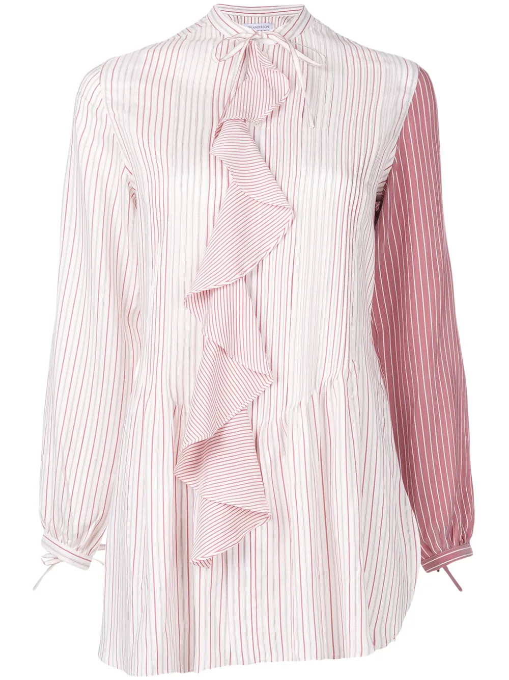 

Рубашка с контрастным рукавом JW ANDERSON, розовый