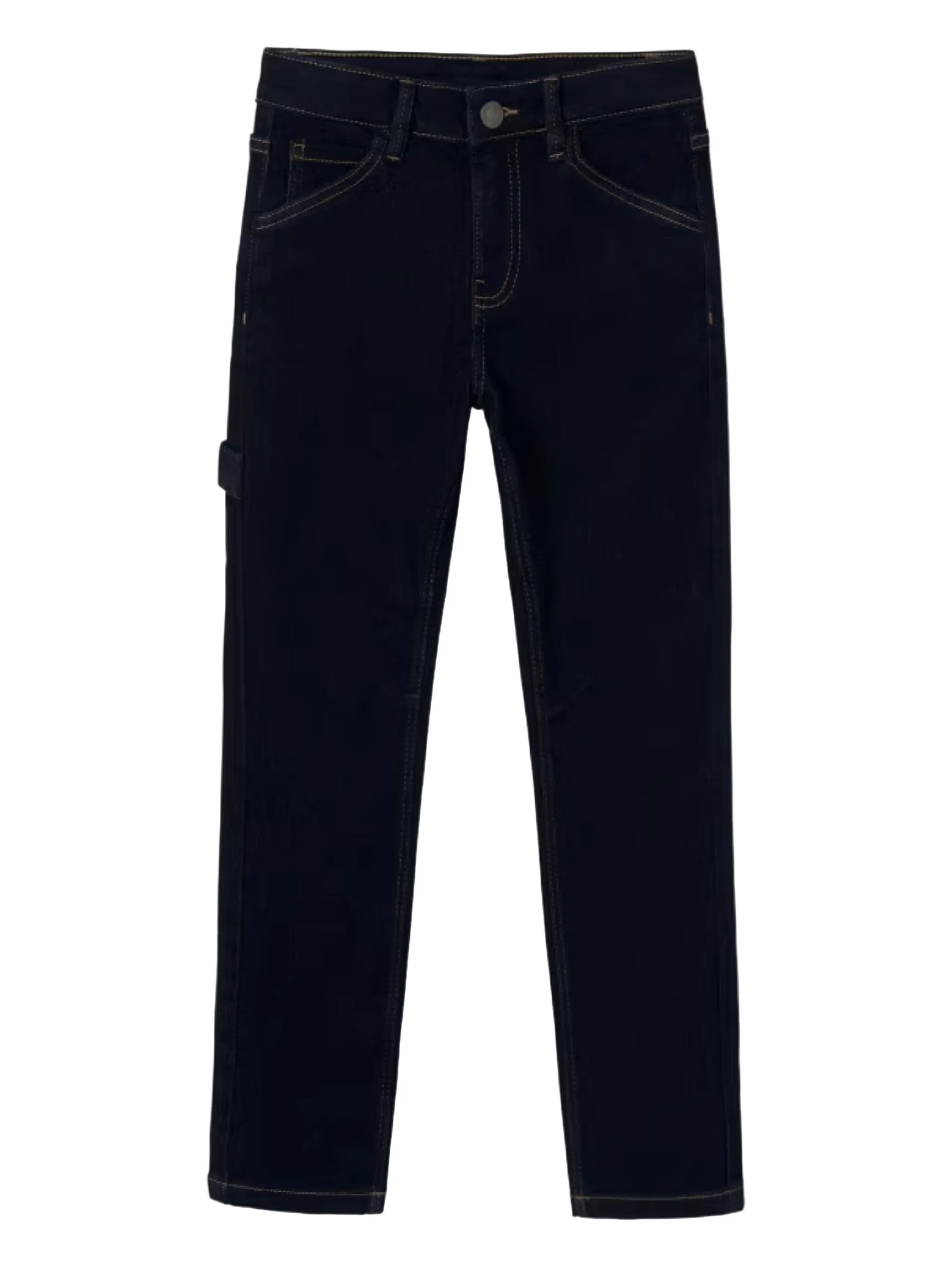 

Джинсы прямого кроя с декоративной строчкой Mayoral, синий