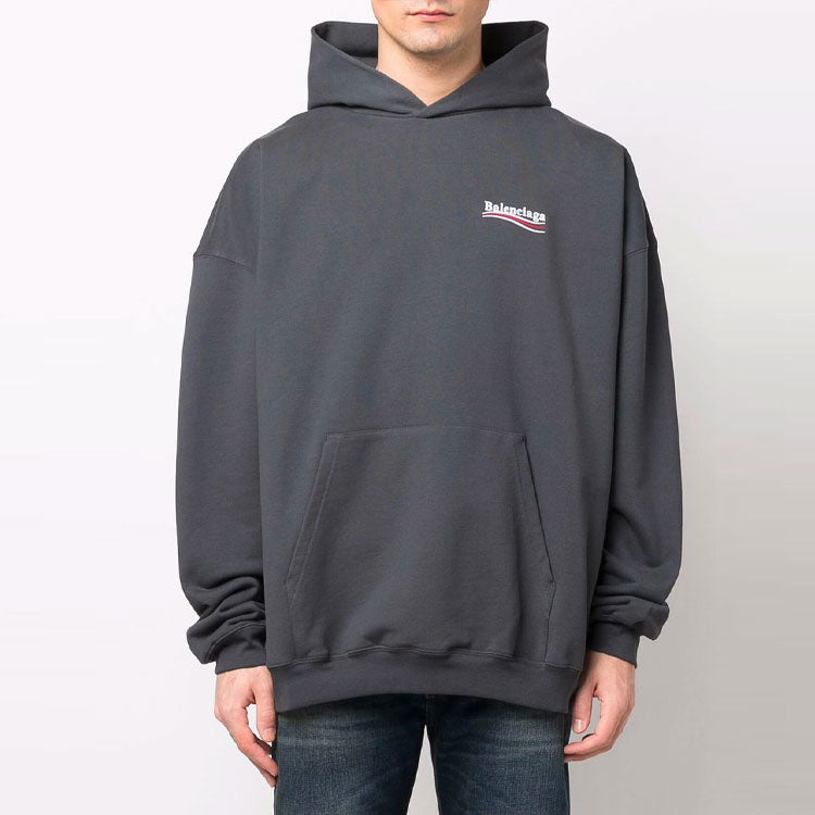 Худи Balenciaga Political Campaign Hoodie 'Grey', серый — фото 4