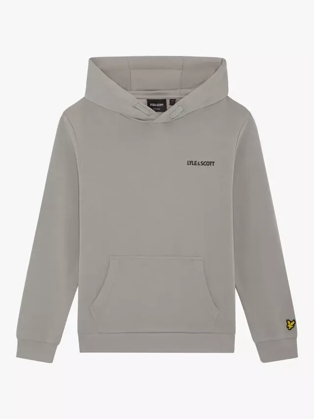 Детская толстовка с логотипом, светло-серый цвет Lyle & Scott