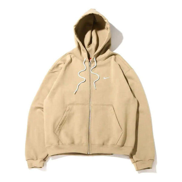 

Толстовка Men's Nike Solid Color Loose Zipper Jacket Us Edition Khaki, хаки