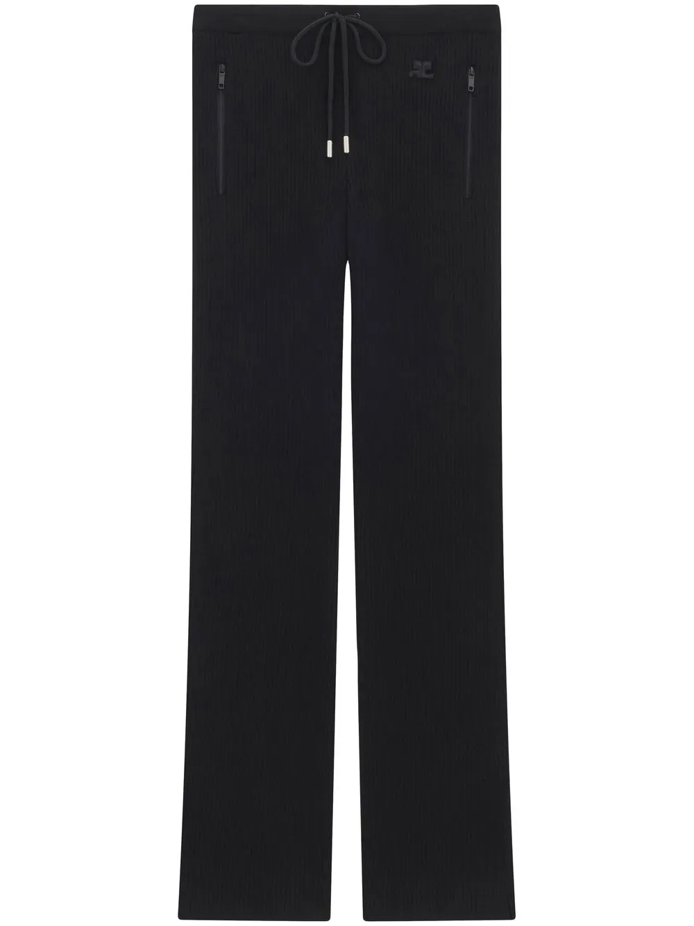 

Брюки iconique в рубчик Courrèges, черный