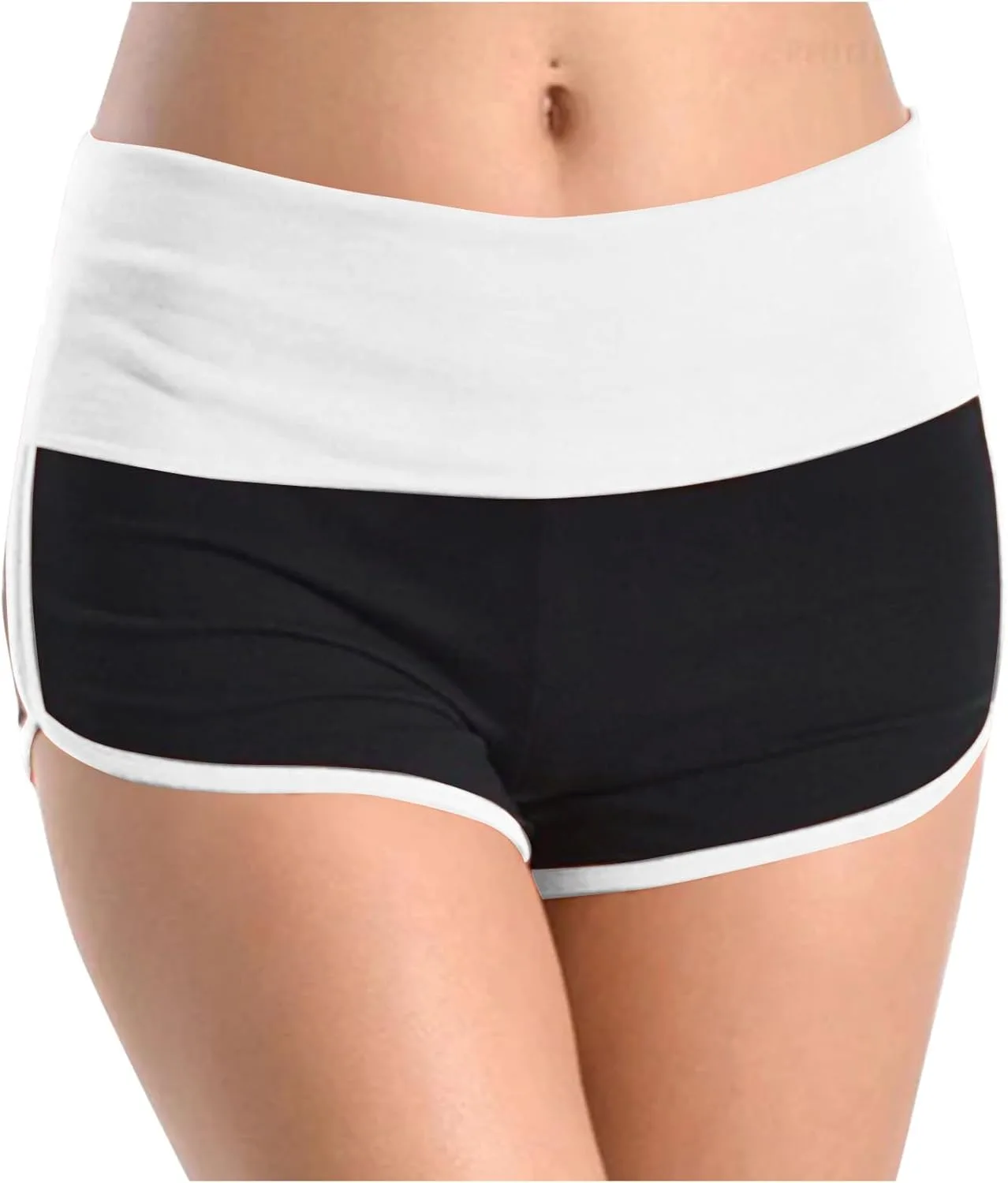 

Женские спортивные шорты Colorblock с широким поясом для бега и тренировок HGps8w