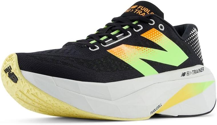 

Кроссовки для бега New Balance FuelCell Supercomp Trainer V3 для мужчин, Black/Phantom/Bleached Lime Glo