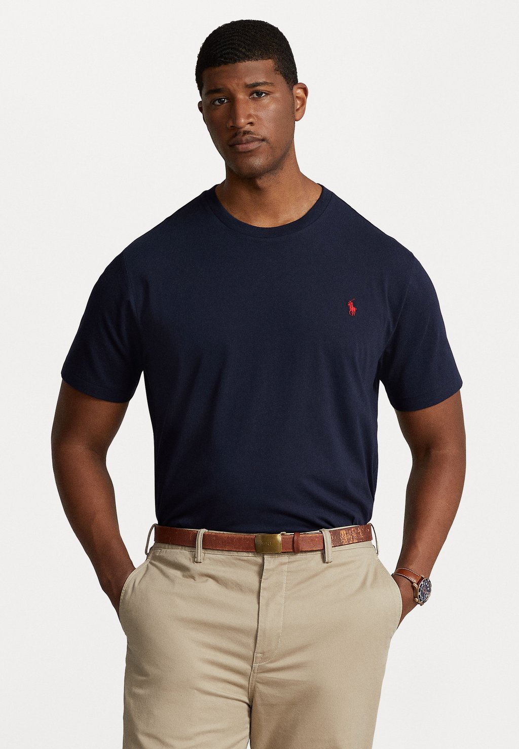 

Базовая футболка Polo Ralph Lauren Big & Tall, темно-синий