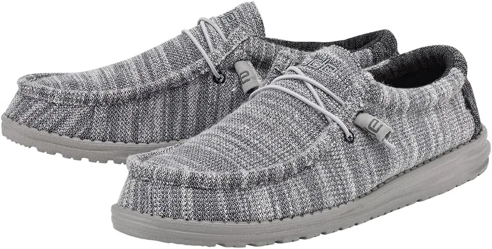 Мокасины мужские HEYDUDE Wally, Platinum Mix Fleece — фото 2