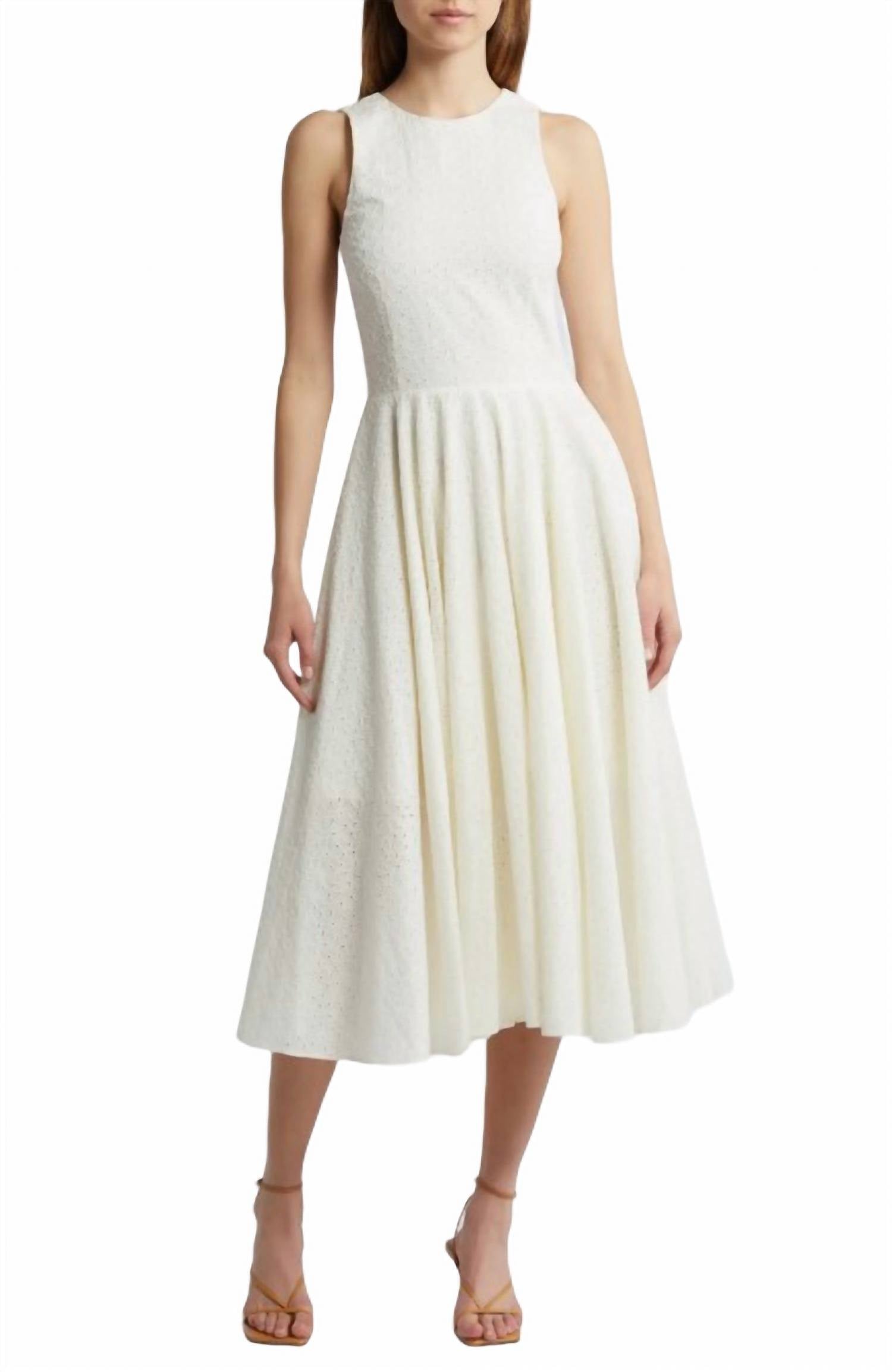 

Платье с люверсами в кремовом цвете FRAME