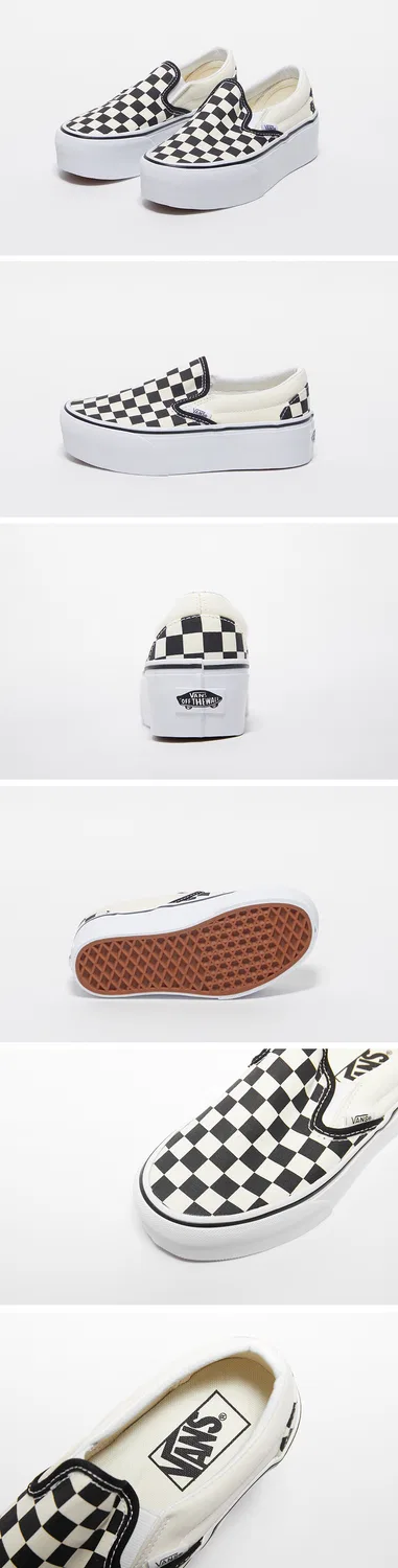 Мужские слипоны Classic Stackform Checkerboard от Vans — фото 3