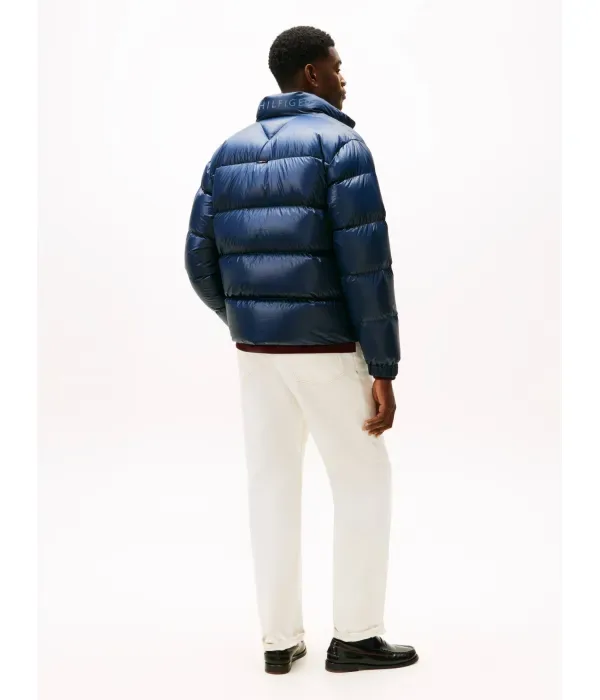 Блестящая пуховая куртка regular fit Tommy Hilfiger, темно-синий — фото 3