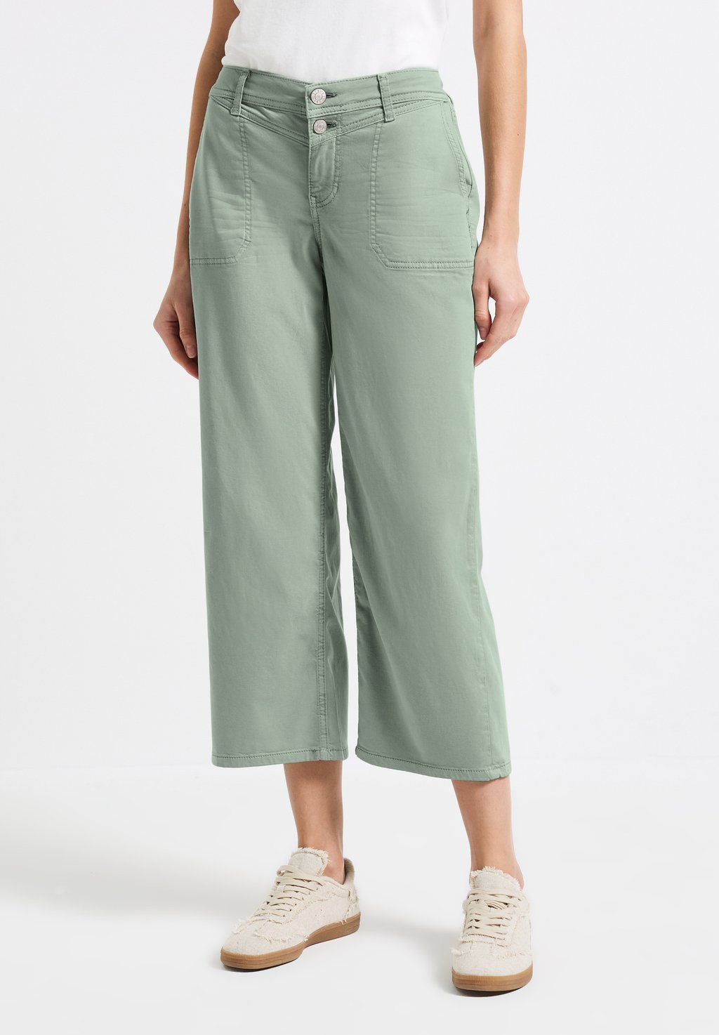 

Джинсы прямого кроя WIDE LEG Street One, зеленый