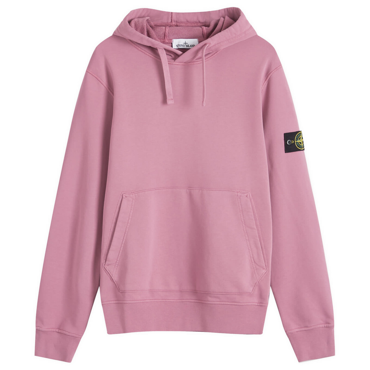 

Худи Stone Island Cotton Fleece Garment Dyed Hoodie, цвет Rose Quartz