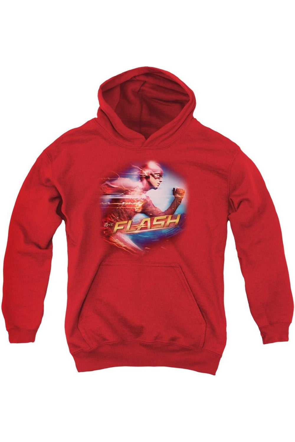 

Футболка с капюшоном The Flash Fastest Man для детей Gildan, красный