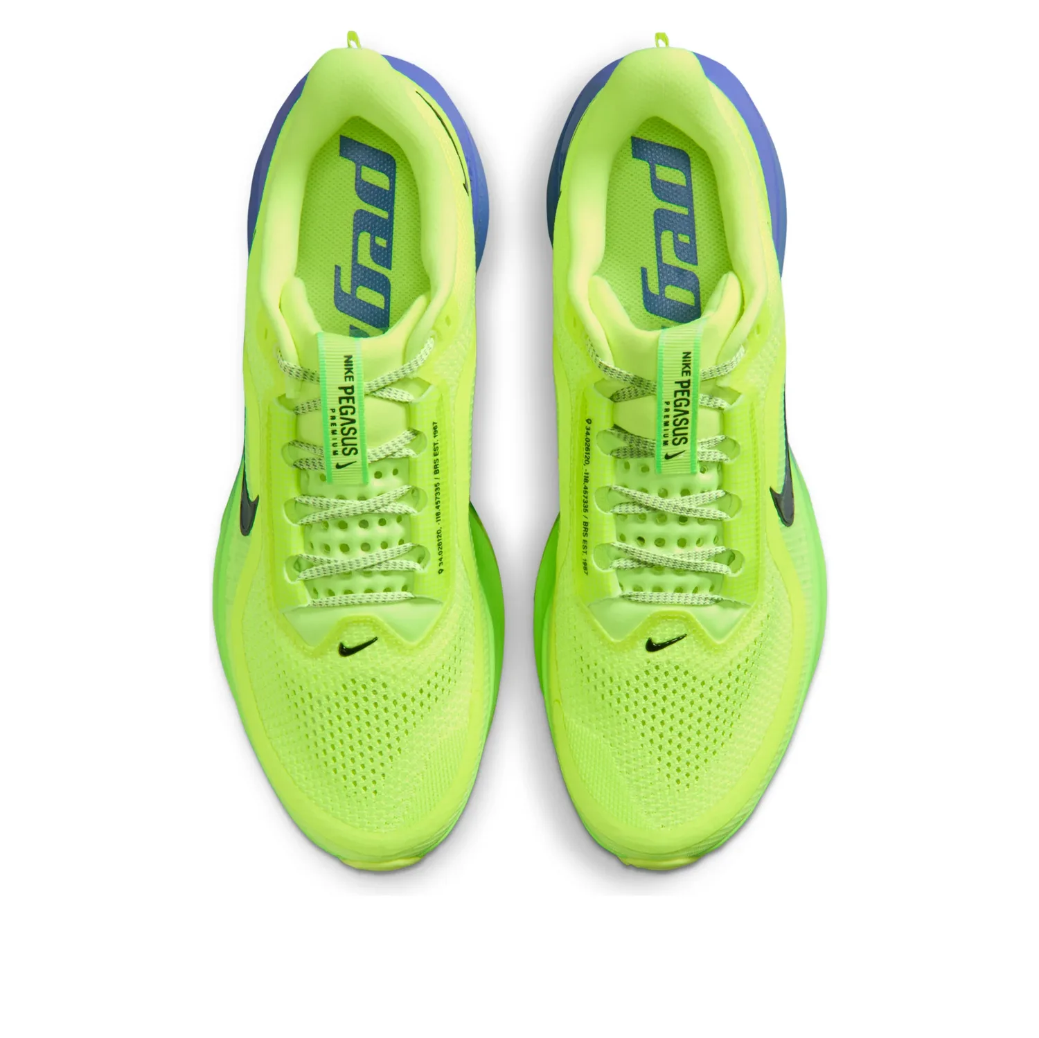 Кроссовки Nike Pegasus Premium 'Volt Ice Sapphire', зеленый — фото 3