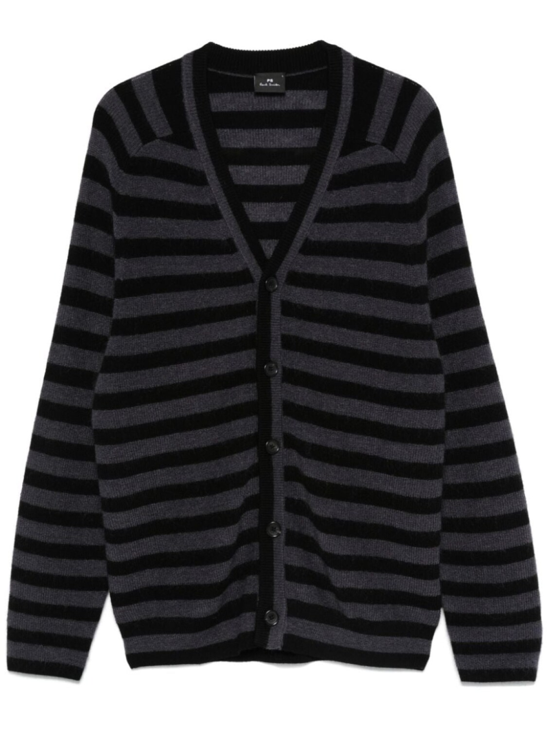 

Полосатый кардиган PS Paul Smith, черный